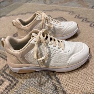 Women's Vionic Cream and White Sneakers